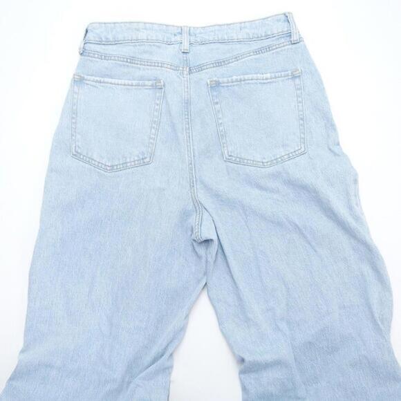 Wild Fable Jeans Women's 10/30R Blue‎ Denim Distressed High-Rise Straight Leg - Picture 2 of 7